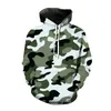 Felpe stile militare Camouflage 3D Stampa Felpa con cappuccio Pullover Uomo Donna Moda Felpa con cappuccio Harajuku Streetwear Cappotto Abbigliamento maschile 231228