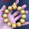 Strand Natural Cudrania Tricuspidata 8mm Beads 108 Mala Bracelet North Golden Wood 2.0 Buddha Prayer Wholesale 10pcs/lot