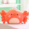 58cm Down Cotton Stuffed Crab Plush Underwater Animal Cute Little Plushie Chair Sofa Decor Toy Throw Pillow 231228