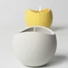 Держатели свечей нерегулярная овальная керамическая чашка простая сплошная цветная свеча для дома настольная табличка домашняя контейнер