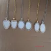 Colliers vierges sublimation Pendants avec collier de perceuse collier Transfert Transfert Matières consommables 15pcs Lot 0927204T