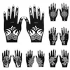 Tillfälliga tatueringar Professionella Henna Stencil Hand Tattoo Body Art Sticker Mall Wedding Tool Flower 231208