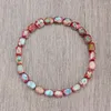 Strand Women Böhmen Armband Färgglada imperialistiska Jasper Stone Beads Armband Fashion Men Bangle Friendship Lover Couples Jewelry