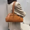 Bolsas de ombro moda coreana na moda feminina bolsas vintage casual todos os jogos elegante senhora do escritório simples y2k sólido axilas bagblieberryeyes