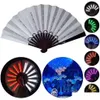 Décoration de fête 1pc ventilateur pliant lumineux 13 pouces LED Play Colorf Fans Abanico tenus à la main pour la danse Neon Dj Night Clubparty Drop Delive Dhykm