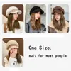 Imitazione pelo di agnello Cappello in lingua d'anatra Casual Bianco Nero Caffè Beige Berretto da pittore Fedora Berretto di lana Autunno Inverno 231228