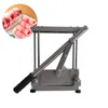 Manual Lamb Rolls Cutter Meat Mutton Ham Slicing Machine rostfritt stålblad 0-10mm tjocklek justerbar