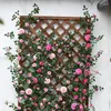 Decorative Flowers Garden Artificial Vine Rose DIY Wedding Decoration Fake Flower Home Room Decor Wall Hanging Garland Plants