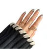 Designer Ring Pierścienie dla kobiet luksusowy pierścionek z diamentem złota srebrne różowe złoto wydrążone w łańcuch Diamond Pierścień Modne dopasowanie z bocznymi kamieniami