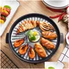 Autres ustensiles de cuisson 500pcs / lot gâteau réutilisable rond pour friteuse à air papier de cuisson résistant à l'huile tapis pain pain barbecue maison cuisine polyvalent bricolage Dhie0