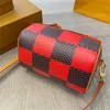 Women Luxury Handbags Designer Pillow Bag L Boston Bags Fashion Shoulder Bag Chessboard Grid Letter Crossbody Bag 2 Styles Cross Body Bag