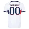 Maillot de foot Kylian Mbappe 2324 Maillot Paris Kolo Muani Saint Dembélé Asensio Germain Zaïre Emery Kit de football Lee Kang dans Achraf Hakimi Marquinhos Maillot de football