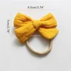 Hair Accessories 4 Pcs Baby Girls Elastic Bows Headband Soft Fashion Princess Bowknot Band Born Toddler Kids Headwear Dropship