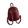 Sacs d'école Sac à dos en cuir PU Mode Double sangle Sac à bandoulière pour fille Femmes Mini Pack Ceinture réglable Vintage Petit sac à dos