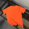 Maglietta designer camicie da uomo Tide lettere Stampa da donna in cotone T-shirt oversize nero arancione bianco arancione maglietta a maniche corte
