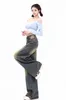 Jean Baggy classique Vintage pour femme, pantalon droit, jambes larges, décontracté, Streetwear, coupe ample, automne-hiver, Y2K, 231228