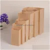 Party Favor 24X13X8Cm Kraft Paper Bags Recyclable Gift Jewelry Food Bread Candy Packaging Shop Party For Boutique Za4532 Drop Delivery Dhgdc