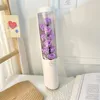 Wholesale ocean shipping new soap artificial flower hug bucket bouquet round long paper tube eternal flower flower box for Valentine's Day gift