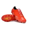 أحذية كرة القدم للرجال FG TF Cleats Boots Boots Tacos de Futbol Red Gold Whtie