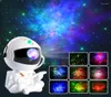 Night Lights Galaxy Starry Sky Projector LED Light Astronaut Lamp Star Rotation Ceiling Decoration For Bedroom Decor Gift3717144