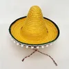 Chapeaux à bord large bamboowoven sombrero chapeau à bords de casse-tête de la fête d'Halloween de l'Halloween