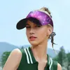 Berets Sports Sun Cap Regulowane wizjot ochrona UV Top pusty golf tenisowy biegający krem ​​do przeciwsłonecznej przestrzeni fioletowa mgławica i gwiazdy