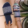 Sandals Platform Rhinestone Fashion Chaussures respirantes Ladies Couleur solide Couleur des femmes Slipper Dog Slippers For Women Non Slip