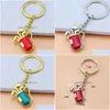 Chaveiros Atualização Esporte Ouro Clube de Golfe Chaveiro Vermelho Saco de Metal Keychain Enforcamentos Mulheres Homens Moda Jóias Will e Drop Deliv Dhgarden Dhry3