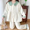 Vêtements de nuit pour femmes Homewear Chaud Femmes Air Hiver Enceinte Loungewear Pure Allaitement Pyjama Coton 2023 Post-partum Automne