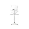 Vinglas Ny designbägare Whisky Glass Dinner Dekorera handgjorda kristaller för fest Inbyggd Shark Wine Drop Delivery Home Garden Dhhnk