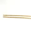 18 K Solid Yellow Gold Filled Curb Cuban Link Chain Necklace Curb Italian Stamp 750 Men's Women 7mm 75cm Lång hip-hop2449