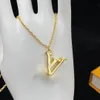 18k ouro luxo letras clássicas designer pingente colares mulheres retro vintage gargantilha carta goth marinheiro lua colar jóias marca caixa de presente embalagem