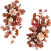 Dekorativa blommor 2st Sweetheart Head Table Artificial Floral Swags Centerpieces Arrangemang för Rustic Wedding Ceremony Decor