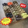 Designer sandalen heren foam runner yeeziness slides yezziness slide Zwart Wit Hars puur oker Azuurblauw botzand dames slider Onyx Strandschoenen met doos 36-48 5DJX