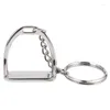 Keychains 2st Simple Elegant Design Western Stirrup Keychain Key Ring Hanger Tool