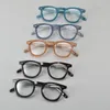 Lunettes de soleil Frames Retro Square Acétate Lunettes Cadre des lunettes Men Femmes Lire Myopie Eyewear Optical Prescription Anti Blue Lens Japonais