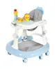 Baby Walker med 6 Mute Rotating Wheels Anti Rollover Multifunktionell Child Walker Seat Walking Aid Assistant Toy17765538