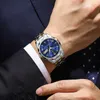 Poedagar Top Luxury Men Quartz Watch for Men Sports vattentät lysande rostfritt stål Datum Vecka Mänklockor Male Clock Reloj 231228