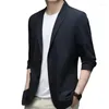 Men's Suits Anti-Wrinkle Ultra Thin Ice Silk Suit Jacket Summer Men Blazer Breathable Stretch Casual 4XL Plus Size Lightweight Blazers