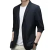 Ternos masculinos anti-rugas ultra fino gelo seda terno jaqueta verão masculino blazer respirável estiramento casual 4xl plus size blazers leves