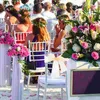 Sandalye 25 adet arka iplik dekor ziyafet yayları dekoratif kanatlar bowknot düğün için organze