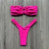 Micro Bikini Push Up Women Swimsuits 2023 Seksowne żeńskie stroje kąpielowe brazylijskie stringi stringi biquini pływackie garnitury plażowe 231227