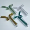 Mini Glass color Oil Burner Bong Hookah Water Pipes with Thick Pyrex Clear Heady Recycler Dab Rig Hand Bongs for Smoking