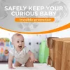 24PCSPACK Soft Baby Proof Protection Meble Straż Bezpieczeństwo Dziecko PVC Łatwa instalacja Ultra Clear Self Atheve Szafka 231227