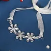 Belts JLZXSY Cute Shiny Rhinestone Waist Belt For Kids Stage Performance Bride Wedding Dress Small Crystal Waistband