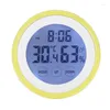 Wall Clocks Time For Bedroom High Quality ABS Back Magnet 90 26mm Function Digital Temperature Humidity /-1C Accuracy