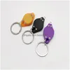 Party Favor Mini LED -ficklampa Keychain Portable Outdoor Party Light Torch Key Ring Emergency Cam Lamp Ryggsäck Drop Delivery Home GA DHJED