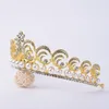 Hair Clips Baroque Luxury Rhinestone Beads Pearl Bridal Tiara Crown Crystal Diadem Veil Tiaras Wedding Accessories Headpieces