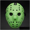 Masquerade Party Masks Jason Voorhees Masque Vendredi 13e film Horror Movie Hockey effrayant Halloween Costume Cosplay Plastic Fy2931 Drop D Dhybb