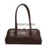 Bolsas de ombro moda coreana na moda feminina bolsas vintage casual todos os jogos elegante senhora do escritório simples y2k sólido axilas bagblieberryeyes